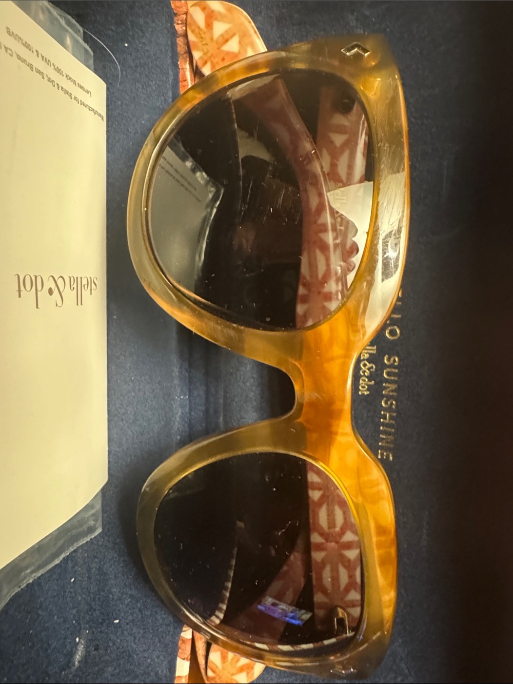 Stella & Dot Amber Tortoiseshell Sunglasses